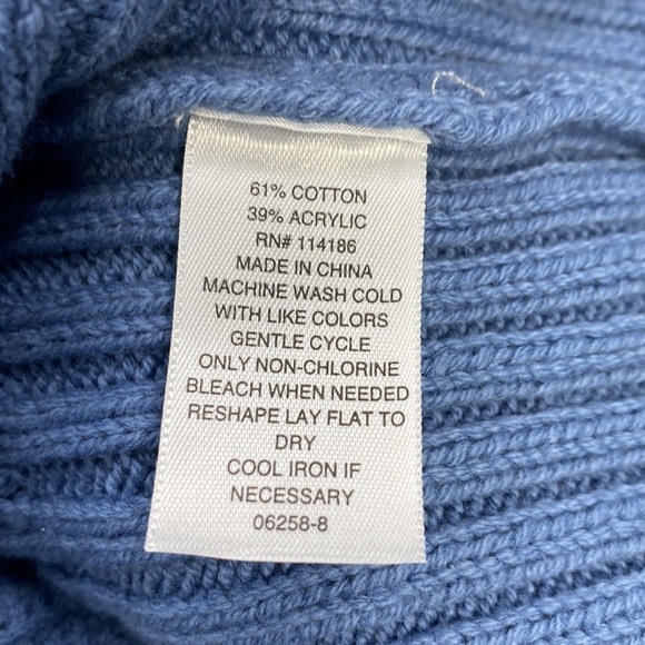a.n.a Coronet Blue Knit Sweater XS NWT - Picture 6 of 6